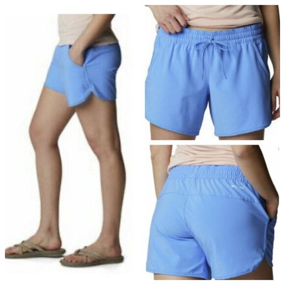 Columbia Women's Bogata Bay Stretch Short 3" Light Blue Size XL - Picture 2 of 13
